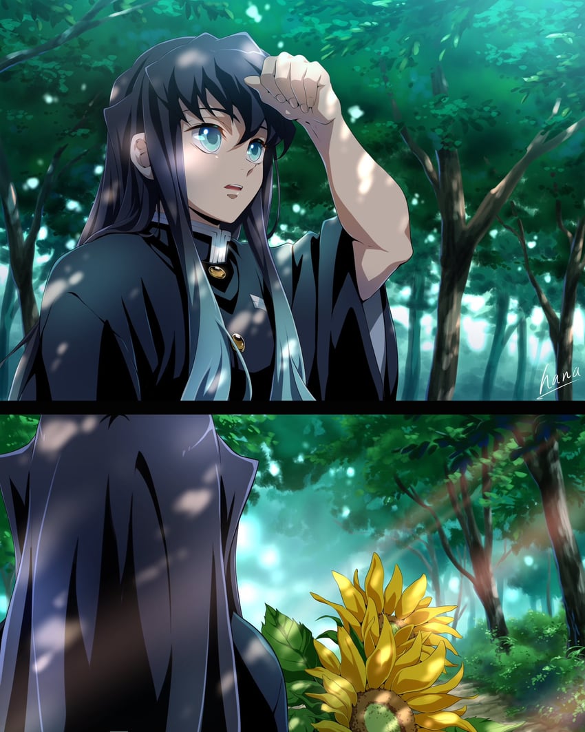 tokitou muichirou (kimetsu no yaiba) drawn by hana_ni_nare
