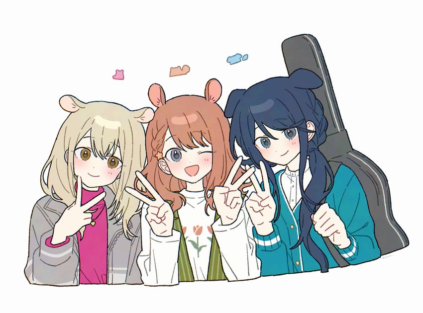 azusawa kohane, hanasato minori, and hoshino ichika (project sekai and 1 more) drawn by cocov