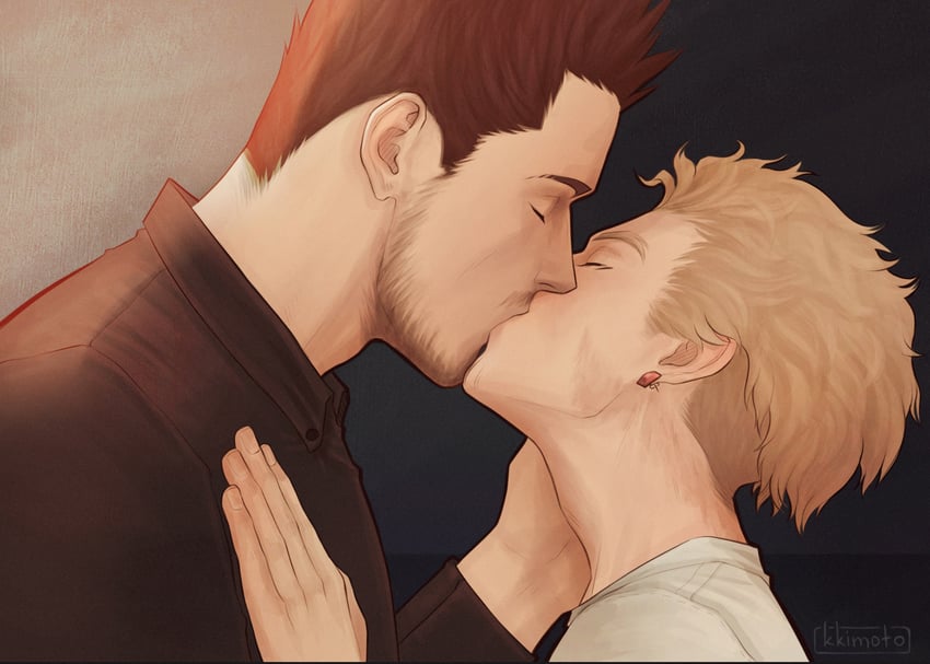 endeavor and hawks (boku no hero academia) drawn by kkimot0