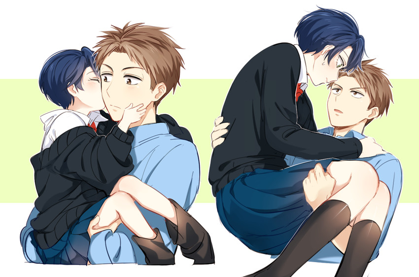 kashima yuu and hori masayuki (gekkan shoujo nozaki-kun) drawn by mery_(yangmalgage)