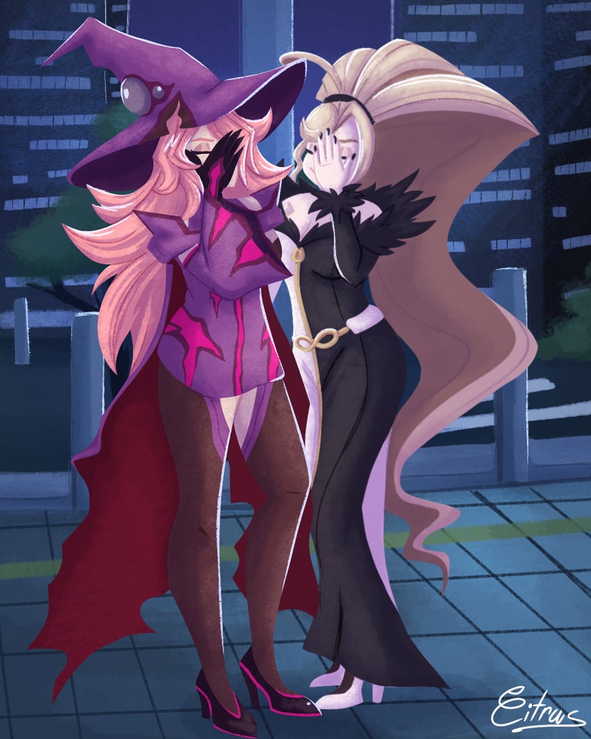 konoe a. mercury and hilda (blazblue and 2 more) drawn by vitriccitrus