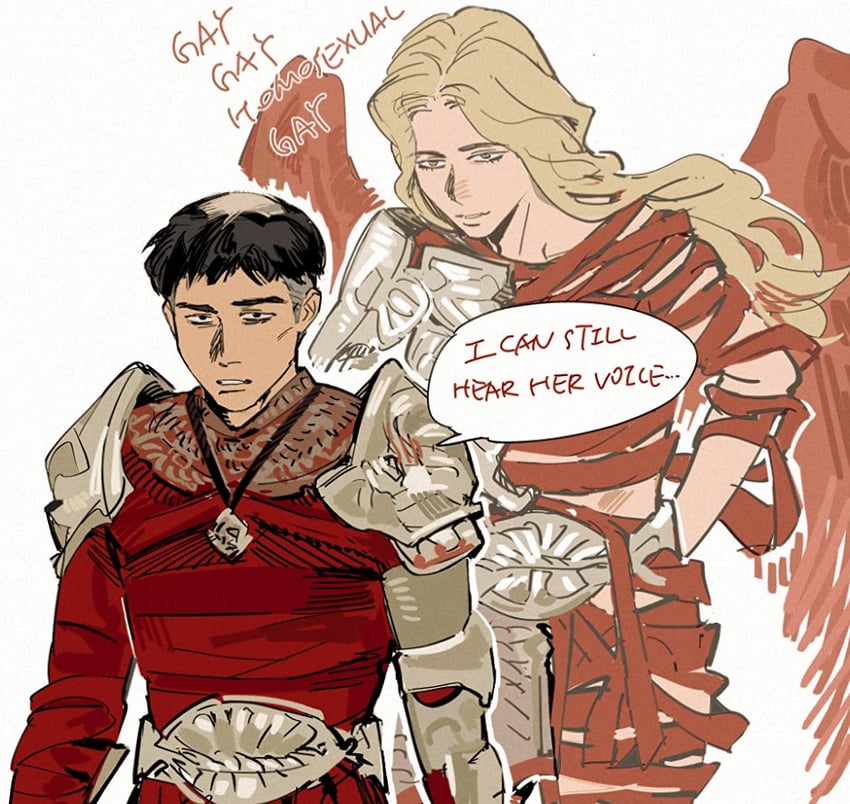 perpetva and esdras of the annointed legion (blasphemous) drawn by nordicpuff