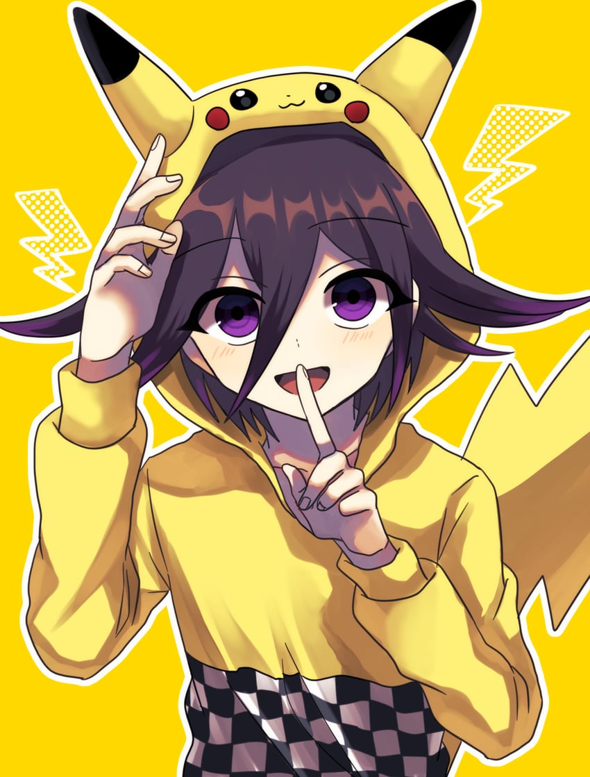 pikachu and oma kokichi (pokemon and 2 more) drawn by nacoru