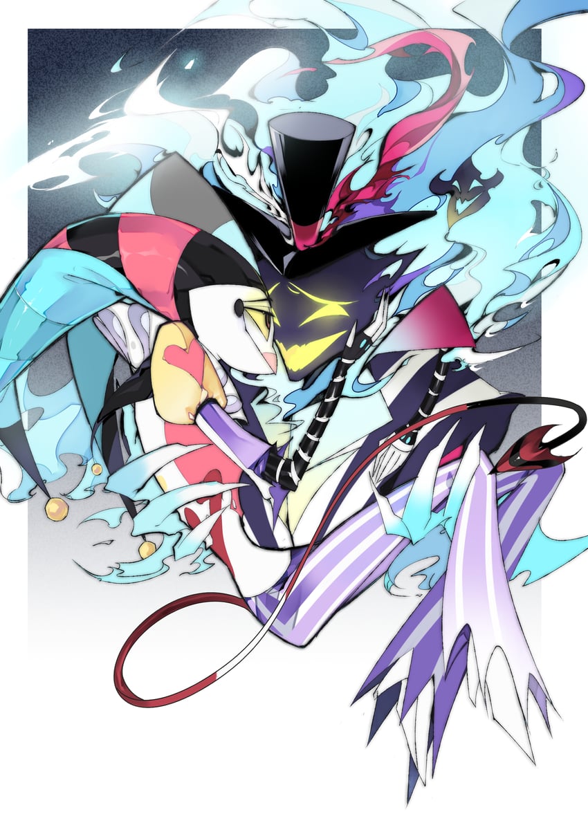 asmodeus and fizzarolli (helluva boss) drawn by zhu_xing_pupupu