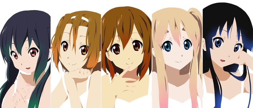 akiyama mio, nakano azusa, hirasawa yui, tainaka ritsu, and kotobuki tsumugi (k-on!) drawn by kakiuchi_itsuki