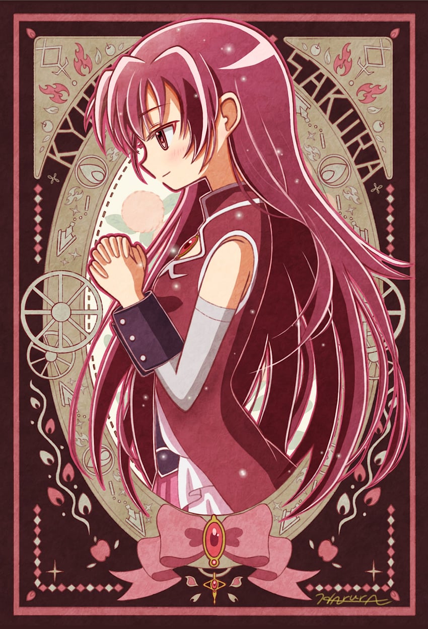 sakura kyoko (mahou shoujo madoka magica) drawn by yae_harura
