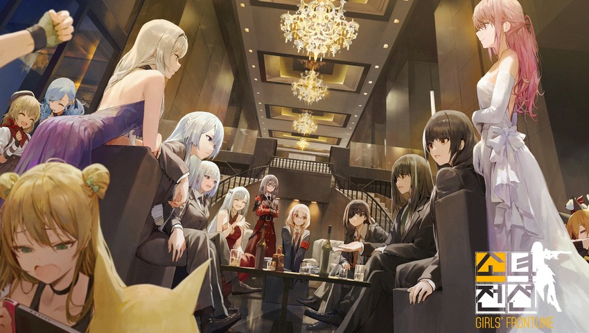 ak-12, an-94, m16a1, m4a1, m4 sopmod ii, and 12 more (girls' frontline) drawn by modare