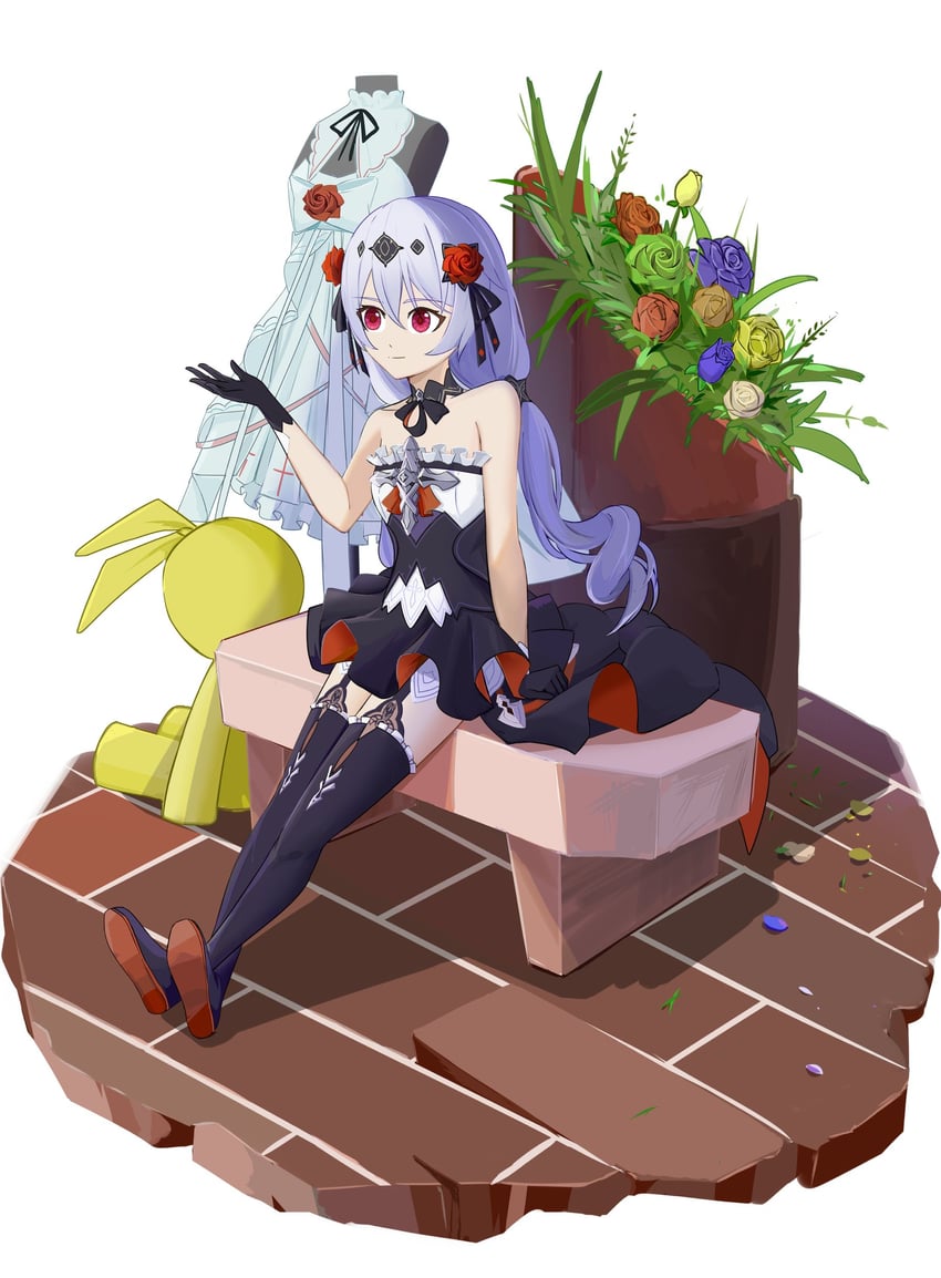 theresa apocalypse and homu (honkai and 1 more) drawn by canlanji