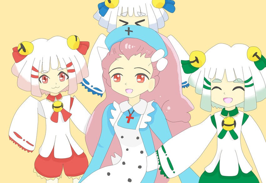 tendou mutsumi, tendou itsuki, tendou nanase, and yuki maria (gen'ei wo kakeru taiyou) drawn by cappuccira