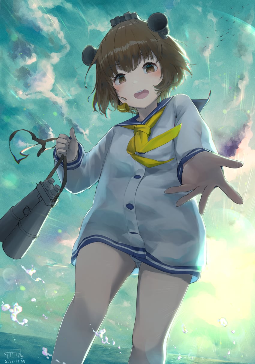yukikaze (kantai collection) drawn by mmk_(majinai_no_mori)