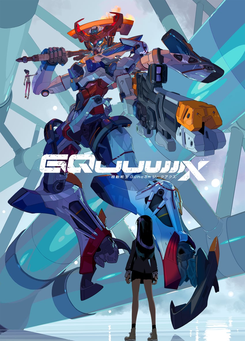 amate yuzuriha, nyaan, and gquuuuuux (gundam and 1 more)