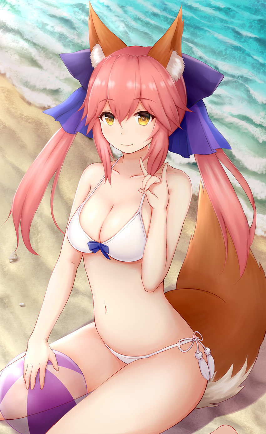 tamamo and tamamo no mae (fate and 1 more) drawn by rachione