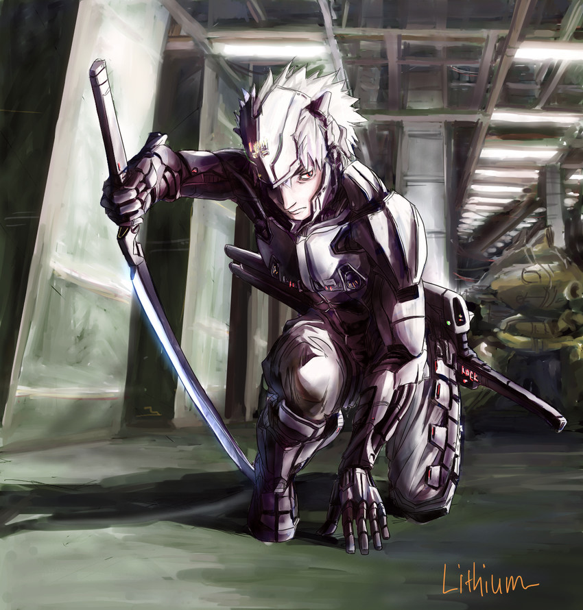 raiden (metal gear and 1 more) drawn by li_(lithium0522)