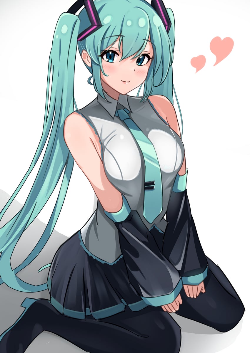 hatsune miku (vocaloid) drawn by yoshiwo_senpai