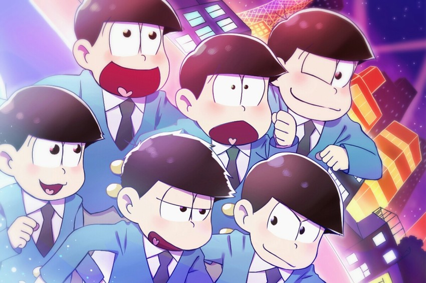 matsuno osomatsu, matsuno karamatsu, matsuno ichimatsu, matsuno jyushimatsu, matsuno choromatsu, and 1 more (osomatsu and 1 more) drawn by 960-960