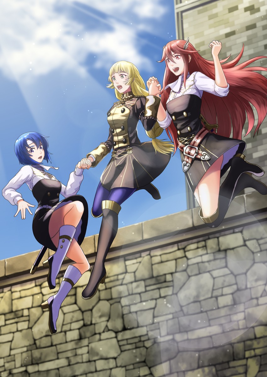 ingrid brandl galatea, cordelia, and catria (fire emblem and 8 more) drawn by sukkirito_(rangusan)