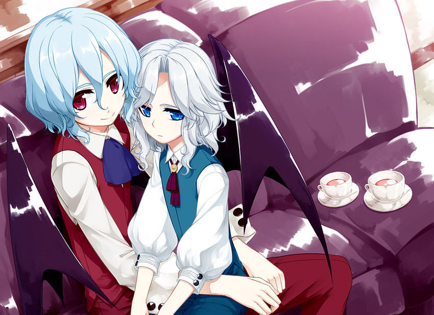 remilia scarlet and izayoi sakuya (touhou) drawn by sakuraba_yuuki