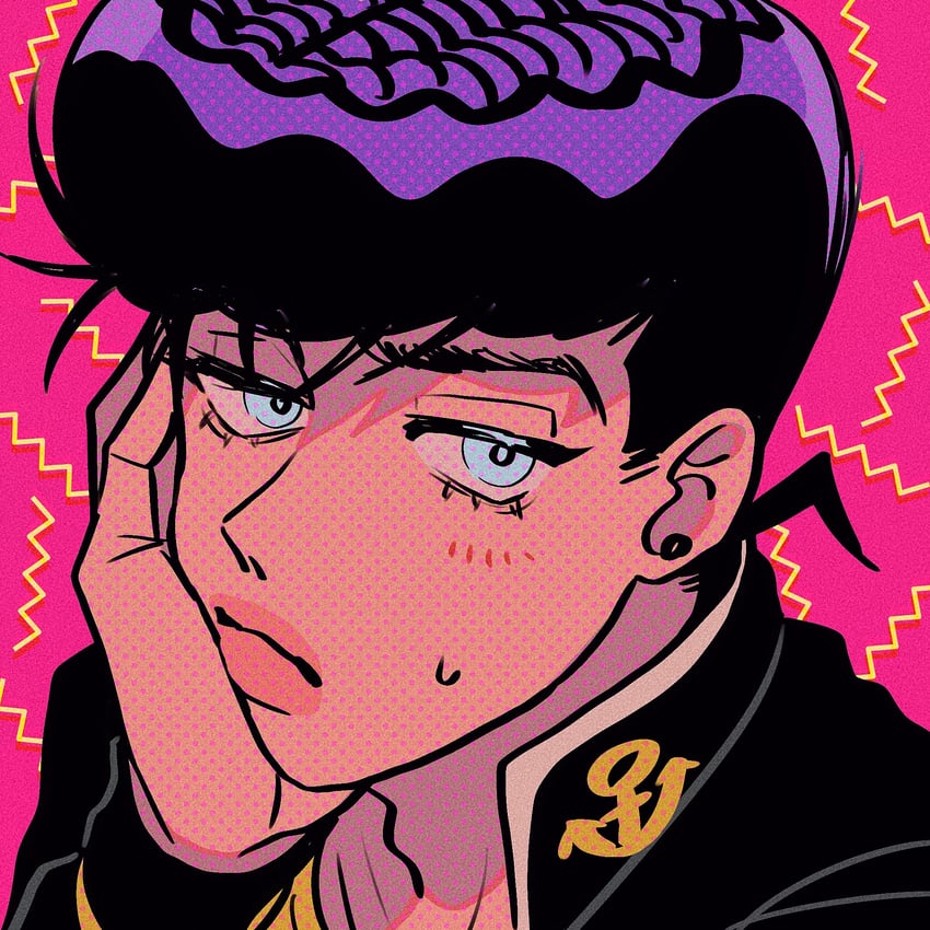 higashikata josuke (jojo no kimyou na bouken and 1 more) drawn by t_0nd