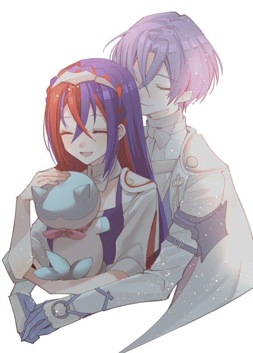 female alear, male alear, and sommie (fire emblem and 1 more) drawn by illust_mi