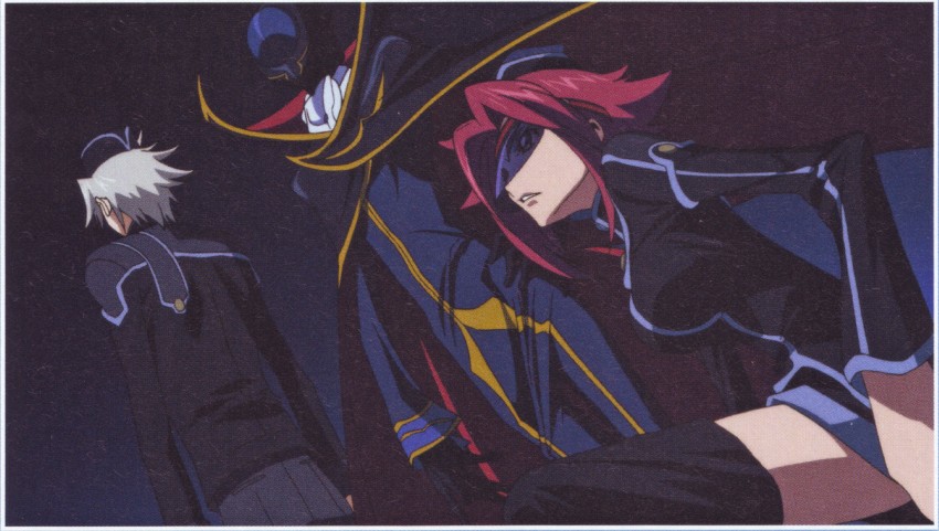 lelouch vi britannia, kouzuki kallen, zero, and rai (code geass and 1 more)