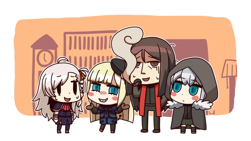 waver velvet, reines el-melloi archisorte, lord el-melloi ii, olga marie animusphere, and gray (fate and 1 more) drawn by l.n
