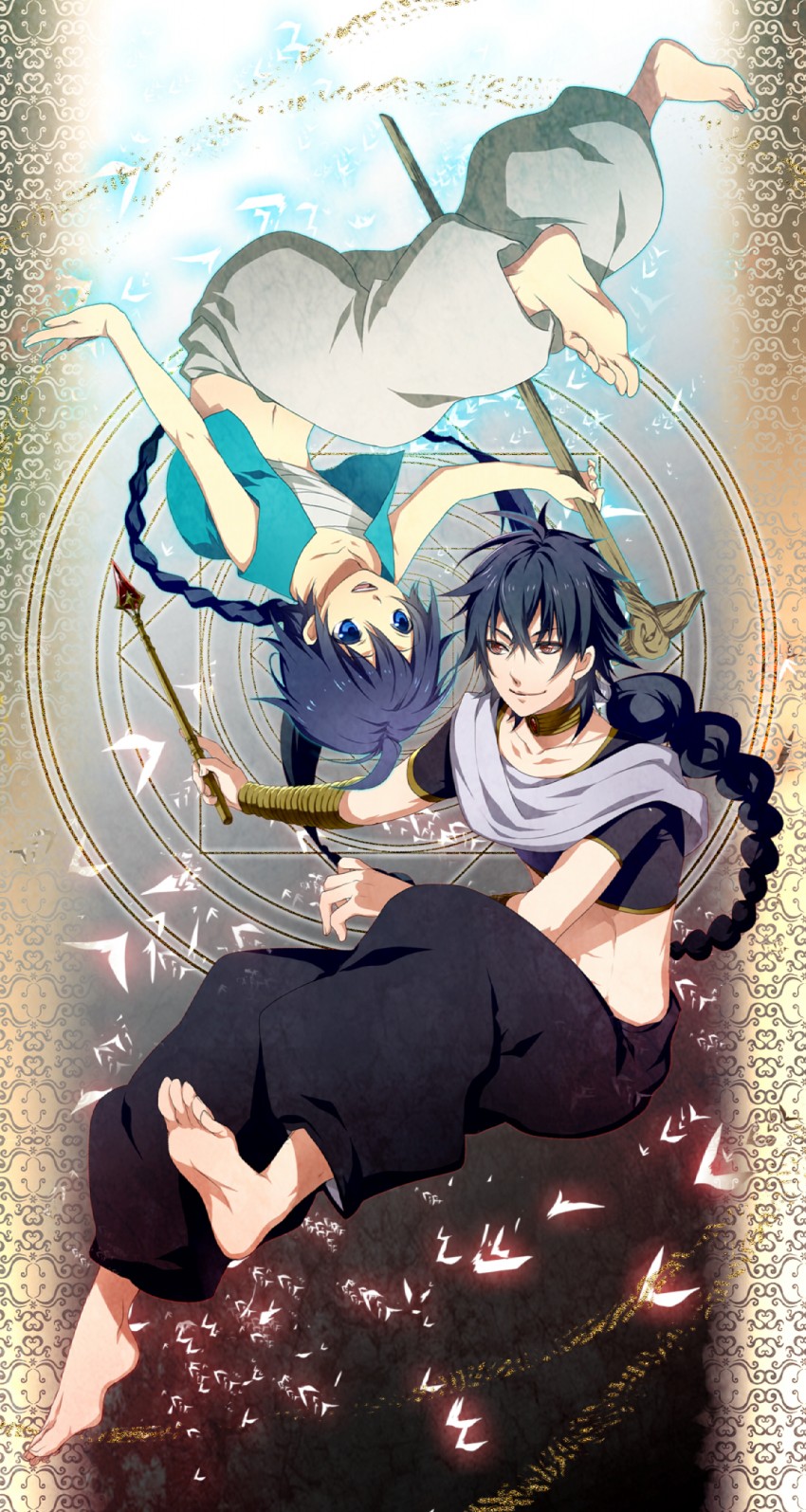 aladdin and judal (magi the labyrinth of magic) drawn by kiskil-llira