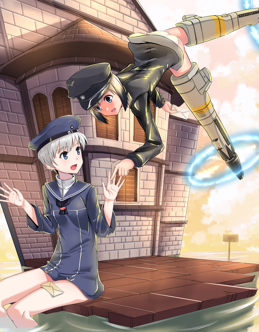 z1 leberecht maass and erica hartmann (kantai collection and 2 more) drawn by skyofgs