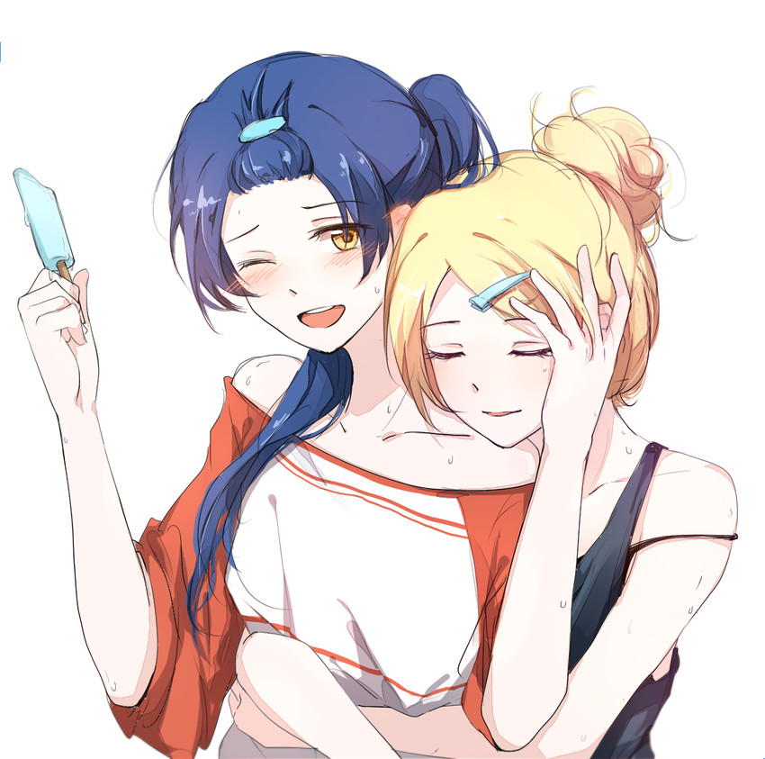 sonoda umi and ayase eli (love live! and 1 more) drawn by gemi_25
