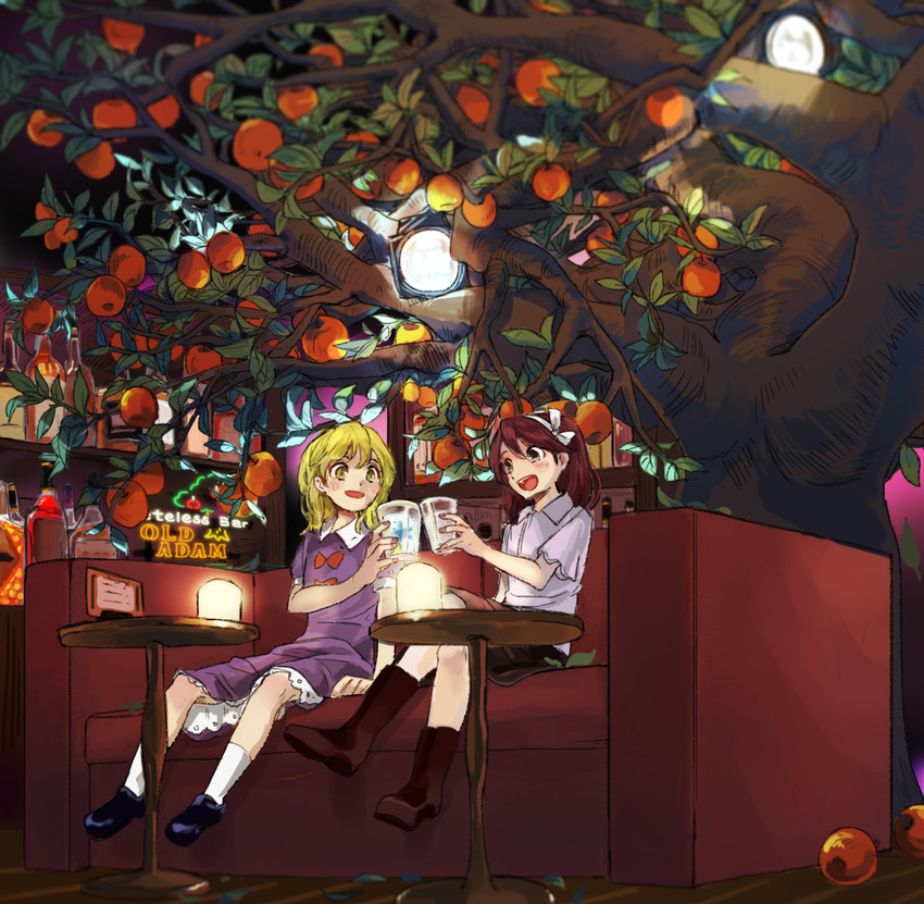 usami renko and maribel hearn (touhou and 1 more) drawn by hawai-tari