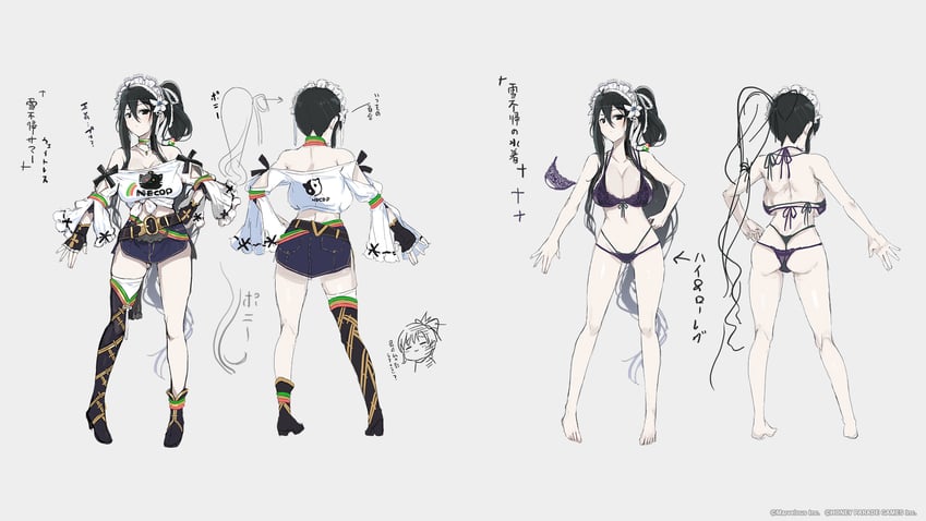 asuka and fubuki (senran kagura and 2 more) drawn by yaegashi_nan