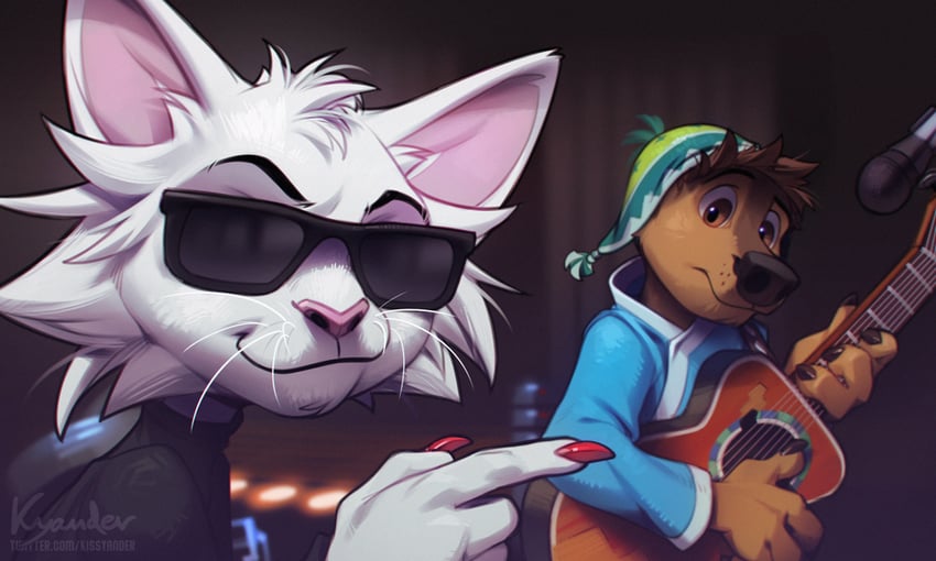 bodi and angus scattergood (rock dog) drawn by kyander