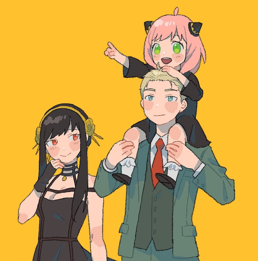 yor briar, anya, and twilight (spy x family) drawn by dou_(mame_eee)