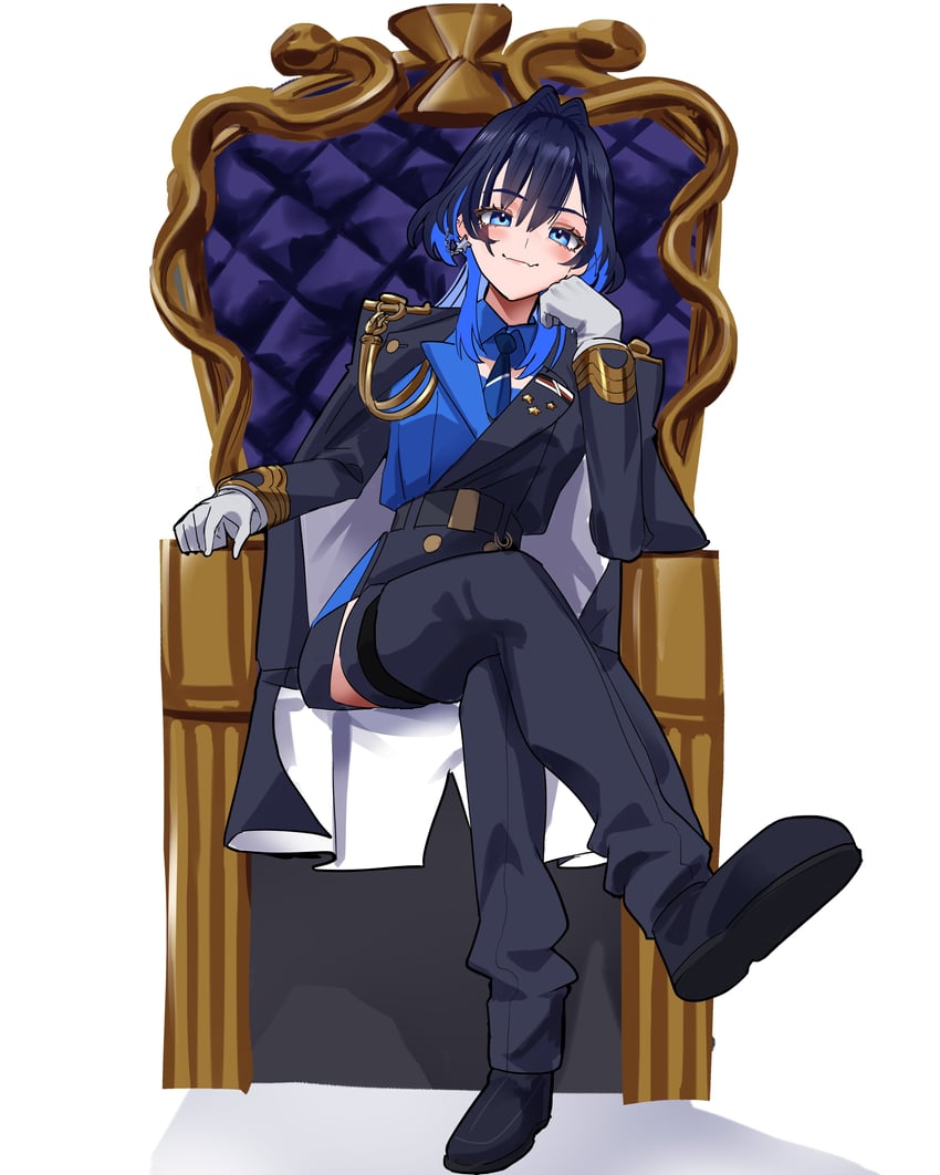 ouro kronii (hololive and 1 more) drawn by daaku_(koizumi_arata)