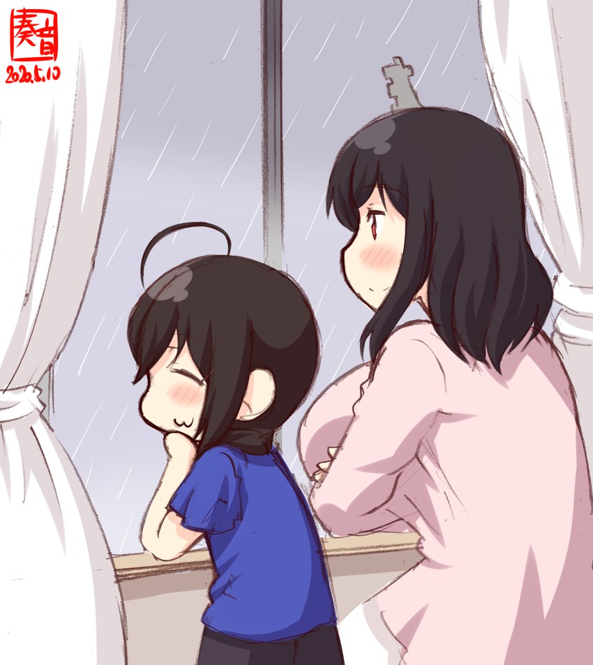 shigure and yamashiro (kantai collection) drawn by kanon_(kurogane_knights)