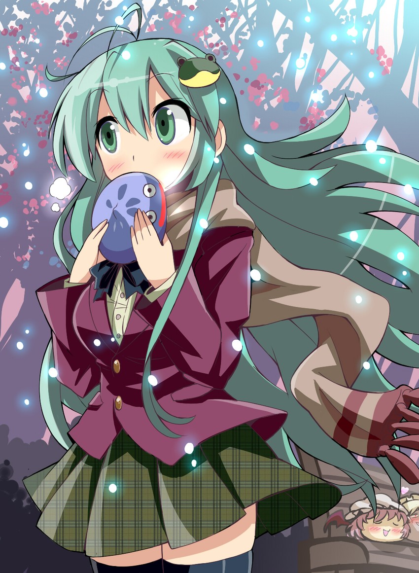 remilia scarlet, izayoi sakuya, kochiya sanae, and slime (touhou and 1 more) drawn by givuchoko