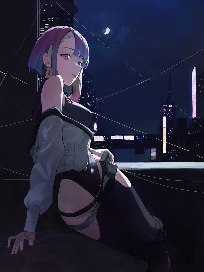 lucy (cyberpunk and 1 more) drawn by mac_star
