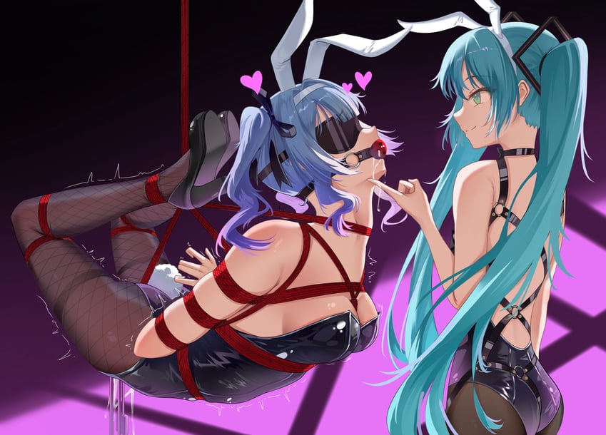 hatsune miku (vocaloid and 1 more) drawn by liangfangliangfangliang