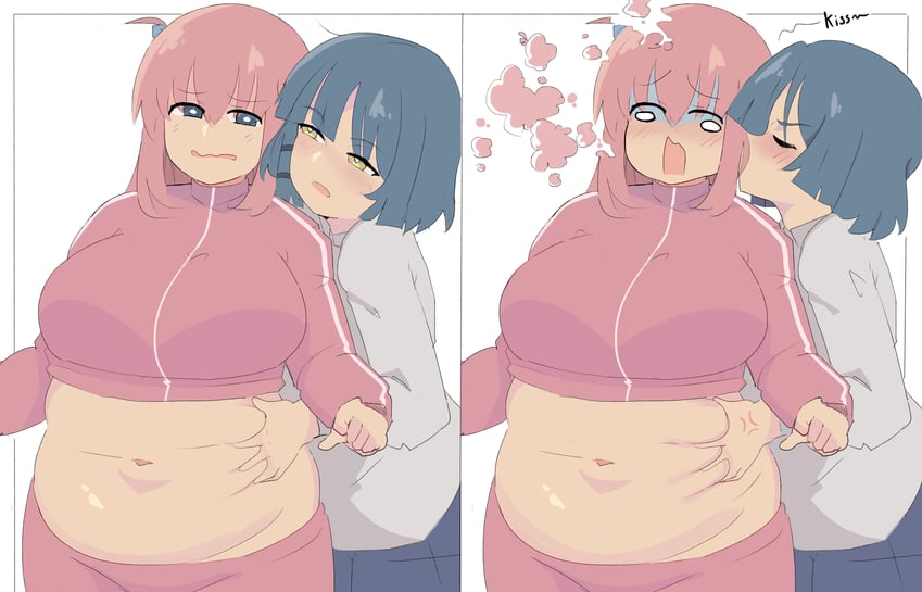 gotoh hitori and yamada ryo (bocchi the rock!) drawn by napolitane