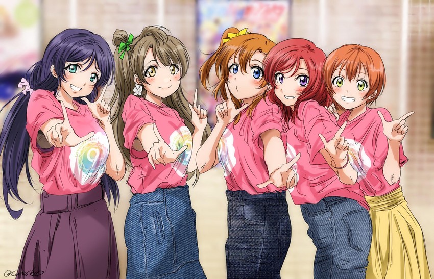 nishikino maki, tojo nozomi, minami kotori, kosaka honoka, hoshizora rin, and 5 more (love live! and 1 more) drawn by shogo_(4274732)