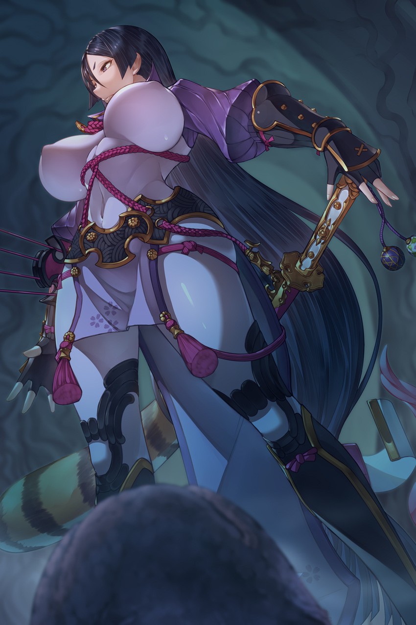 minamoto no raikou and ovomorph (fate and 2 more) drawn by cero320
