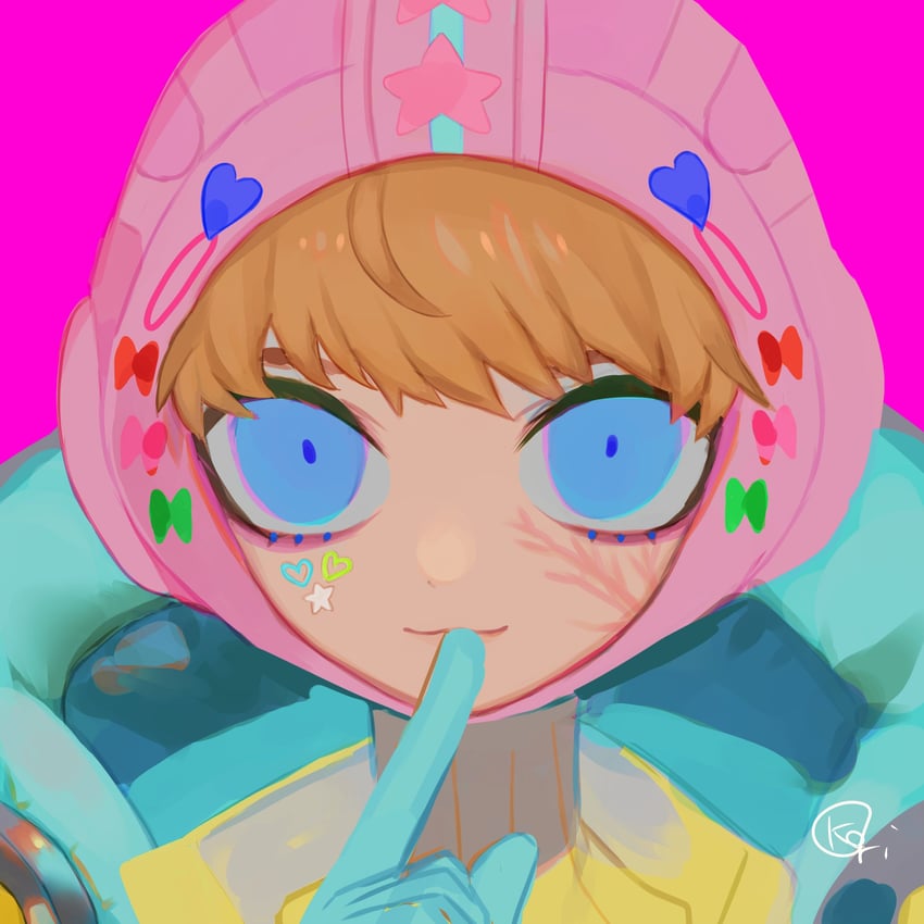 wattson and kawaii voltage wattson (apex legends) drawn by htn_nm