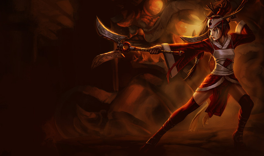 akali and blood moon akali (league of legends) drawn by kienan_lafferty