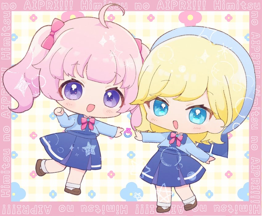aozora himari and hoshikawa mitsuki (pretty series and 1 more) drawn by rin_(ikura_meshi)