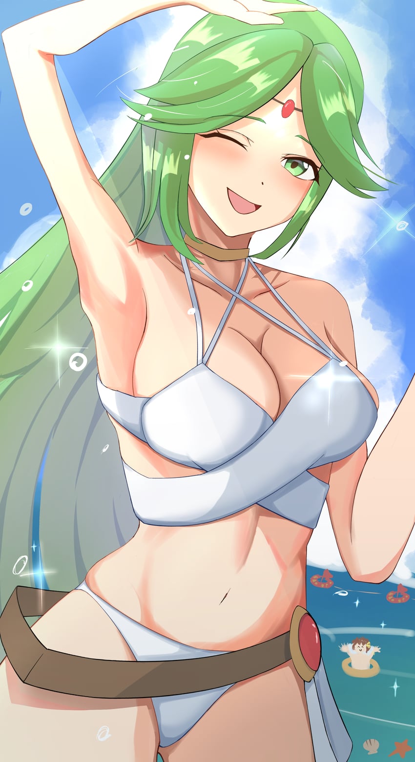 palutena and pit (kid icarus and 1 more) drawn by haruka_f4l