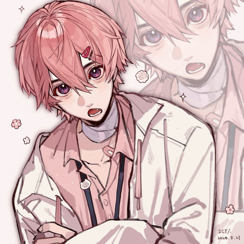 gaosi goh (real life and 1 more) drawn by icy_suluoluo
