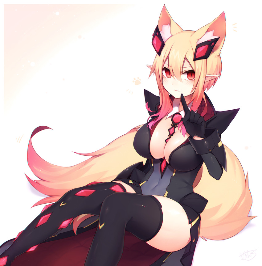 Anime girl with fox ears
