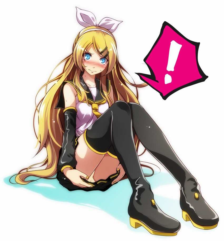 kagamine rin (vocaloid and 1 more) drawn by tsukishiro_saika