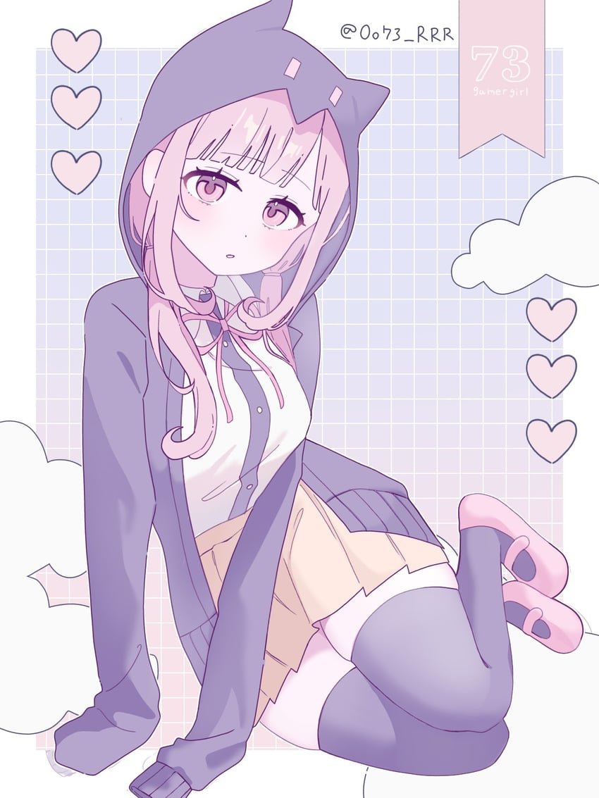 nanami chiaki (danganronpa and 1 more) drawn by rrr_(0o73_rrr)