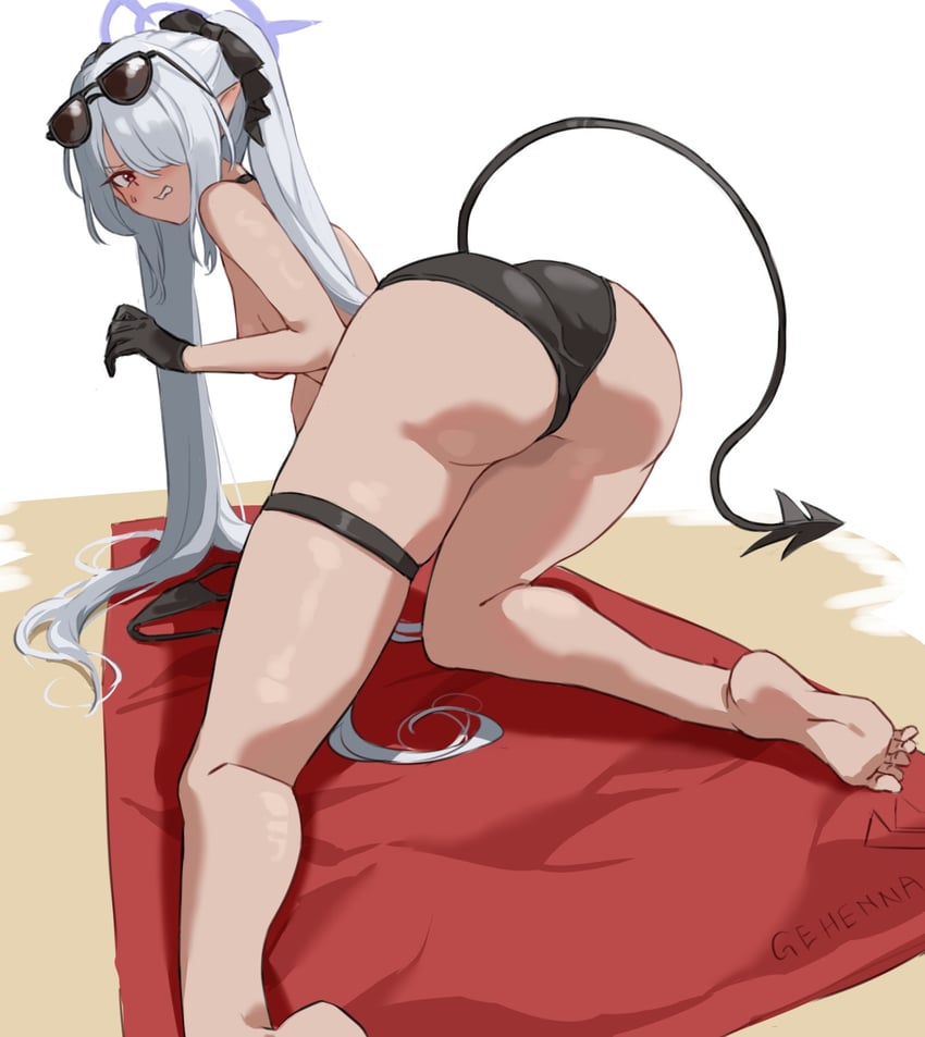 iori (blue archive) drawn by 8_(mmm_st_bbb)