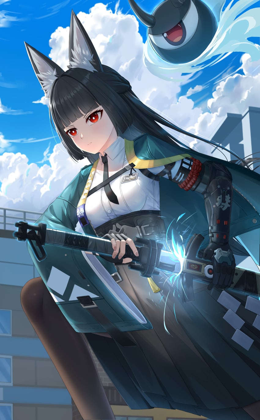 hoshimi miyabi and tailless (zenless zone zero) drawn by skym_(kumei)